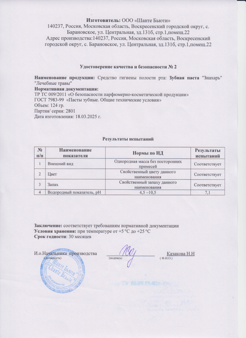 Паспорт №032025